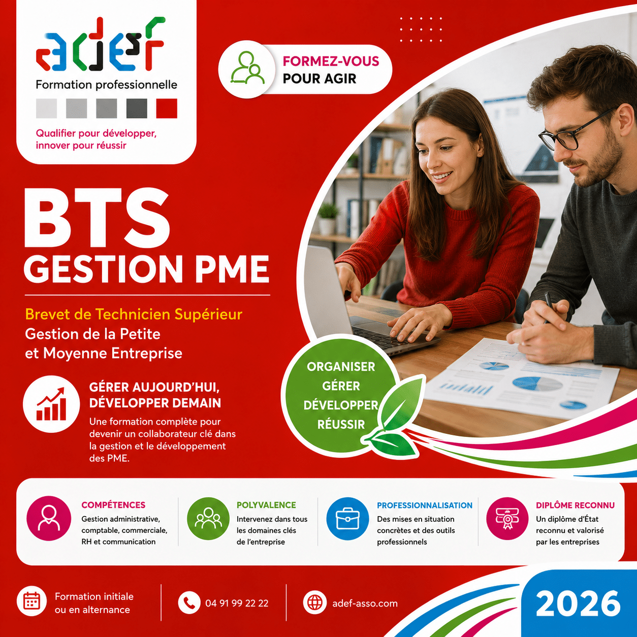 BTS GPME en alternance ou formation continue à Marseille